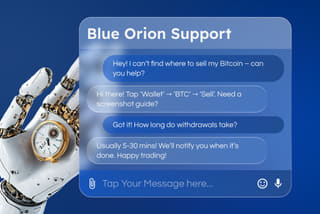 Assistenza professionale per criptovalute e supporto clienti su Blue Bubble Tea